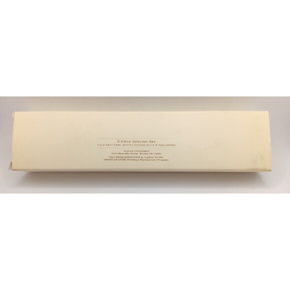 LENOX Continental Dinning 3 PC Serving Hostess Set Stainless Flatware NIB - Picture 7 of 9